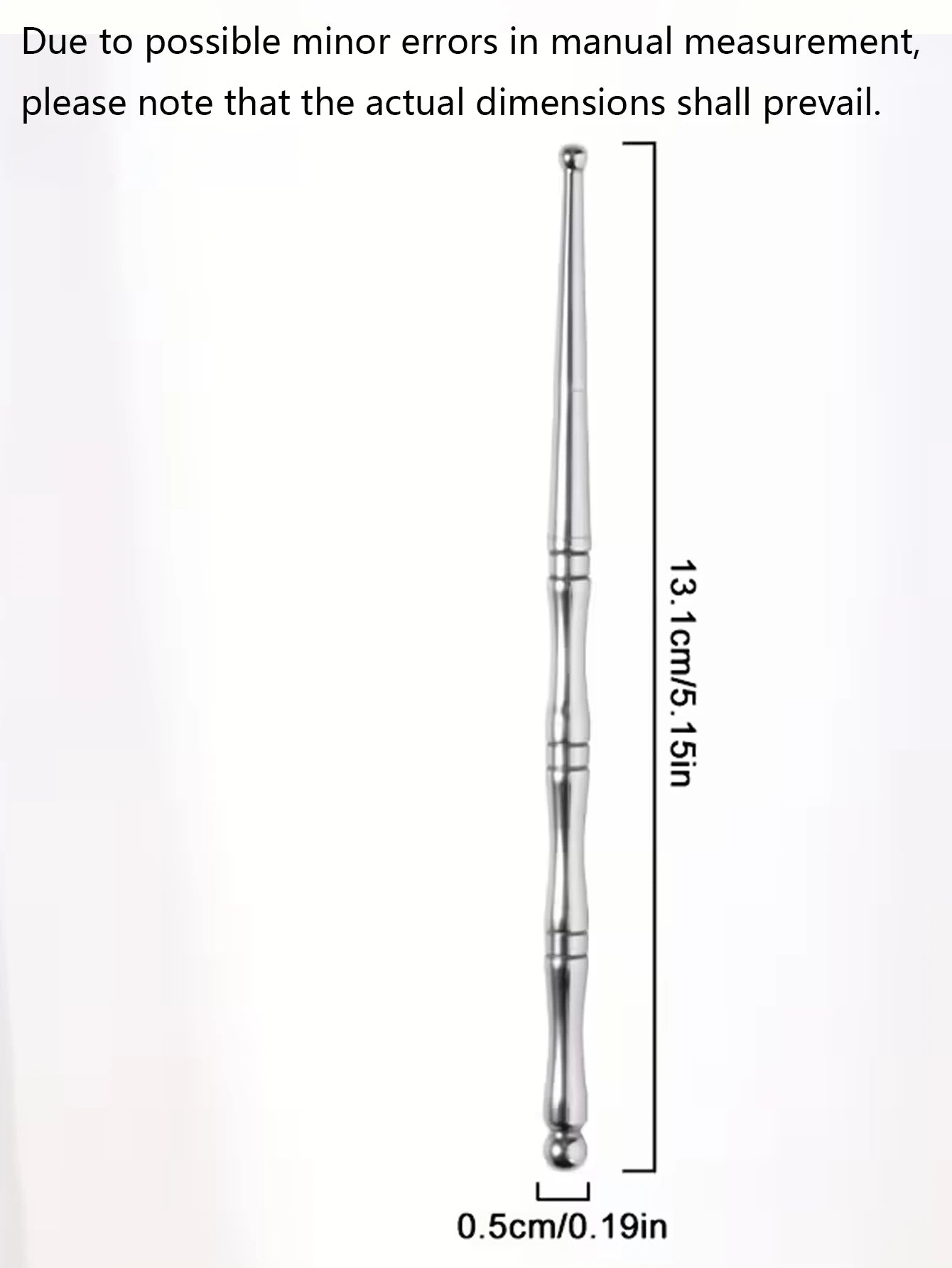 1 Stainless Steel Acupuncture Massage Pen For Muscle Tension, Plastic-Free Material, Suitable For Eyes, Face And Feet, For Muscle Tension, Manual Trigger Point Acupuncture Massage Pen