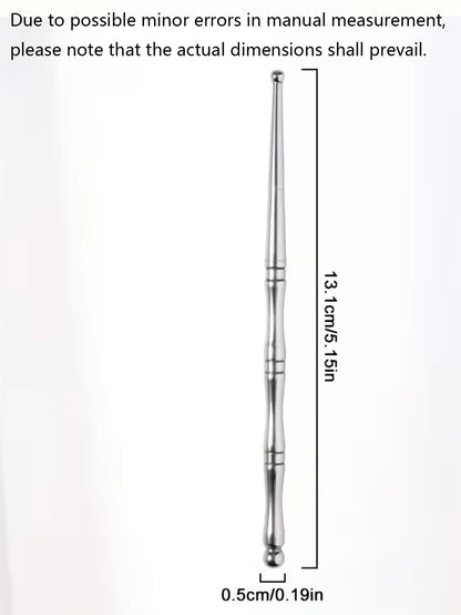 1 Stainless Steel Acupuncture Massage Pen For Muscle Tension, Plastic-Free Material, Suitable For Eyes, Face And Feet, For Muscle Tension, Manual Trigger Point Acupuncture Massage Pen