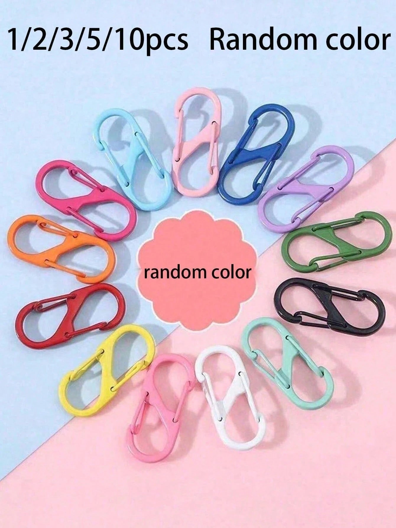 10-1pc Unisex Anti-Theft Zipper Lock Set, Easy-Pull Design, Protects Zippers From Accidental Opening, Suitable For Backpacks, Suitcases, Handbags, Wallets, Etc., Multi-Functional S-Shaped Hook Design