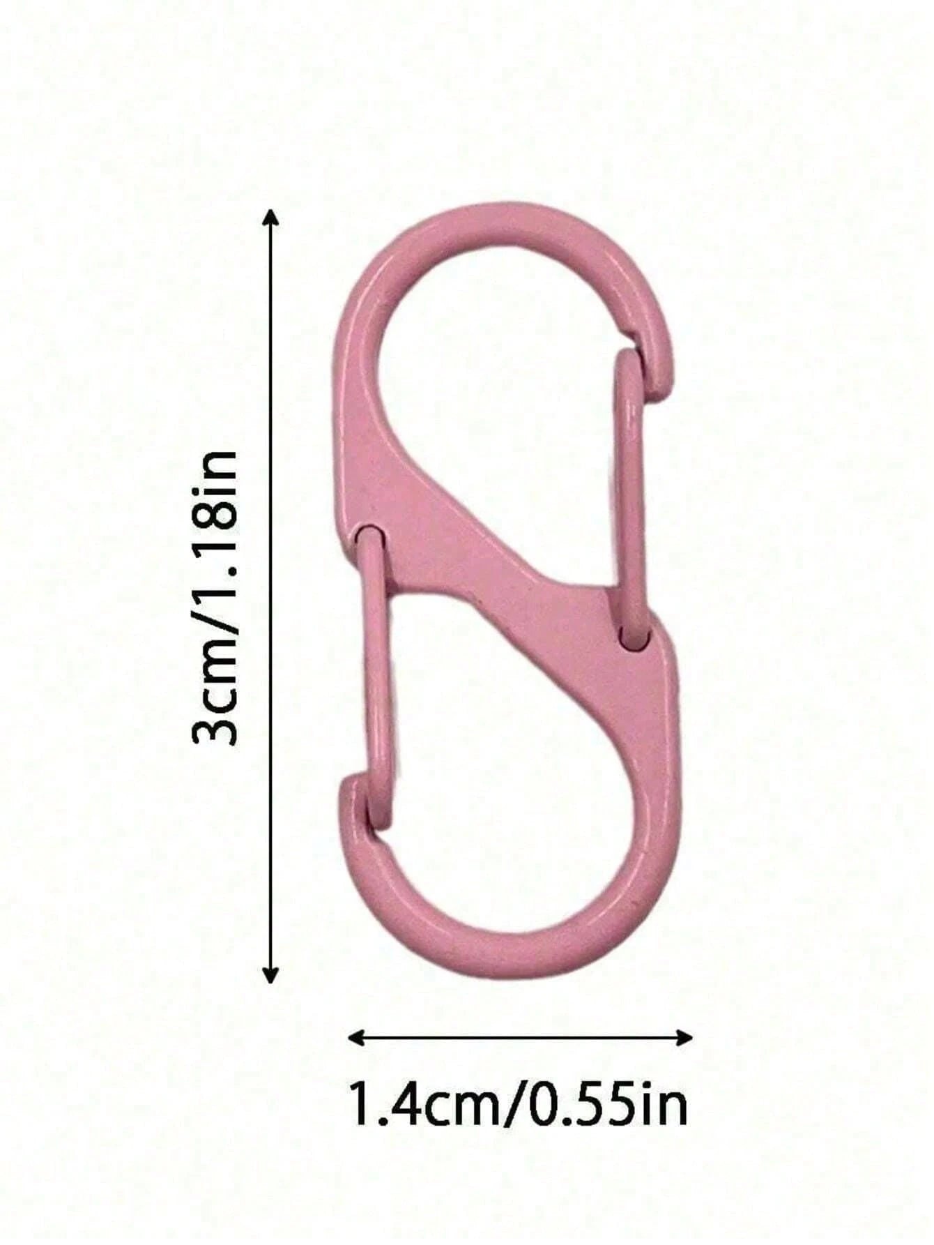 10-1pc Unisex Anti-Theft Zipper Lock Set, Easy-Pull Design, Protects Zippers From Accidental Opening, Suitable For Backpacks, Suitcases, Handbags, Wallets, Etc., Multi-Functional S-Shaped Hook Design