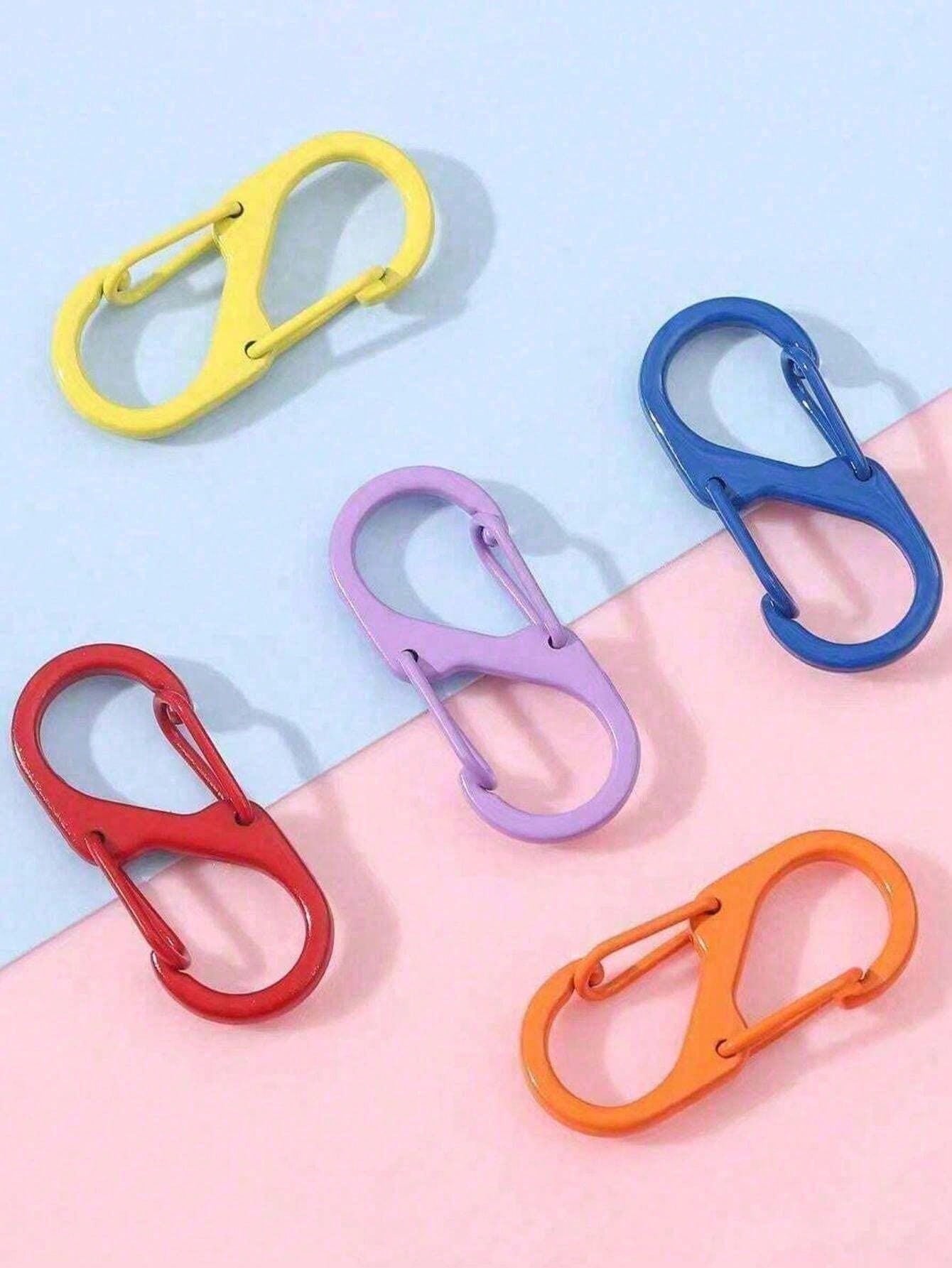 10-1pc Unisex Anti-Theft Zipper Lock Set, Easy-Pull Design, Protects Zippers From Accidental Opening, Suitable For Backpacks, Suitcases, Handbags, Wallets, Etc., Multi-Functional S-Shaped Hook Design