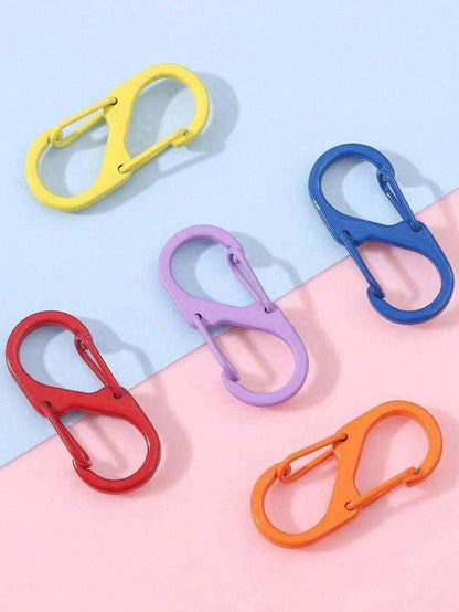10-1pc Unisex Anti-Theft Zipper Lock Set, Easy-Pull Design, Protects Zippers From Accidental Opening, Suitable For Backpacks, Suitcases, Handbags, Wallets, Etc., Multi-Functional S-Shaped Hook Design