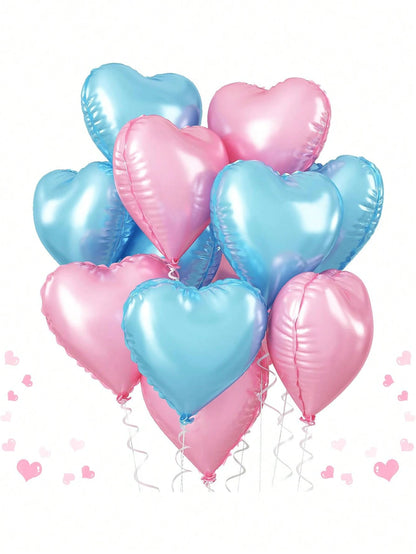 10/20pcs Random Brown & Beige Foil Balloons, 18" Polyester Film Balloons, Suitable For Parties, Baby Showers, Gender Reveal, Welcoming Parties