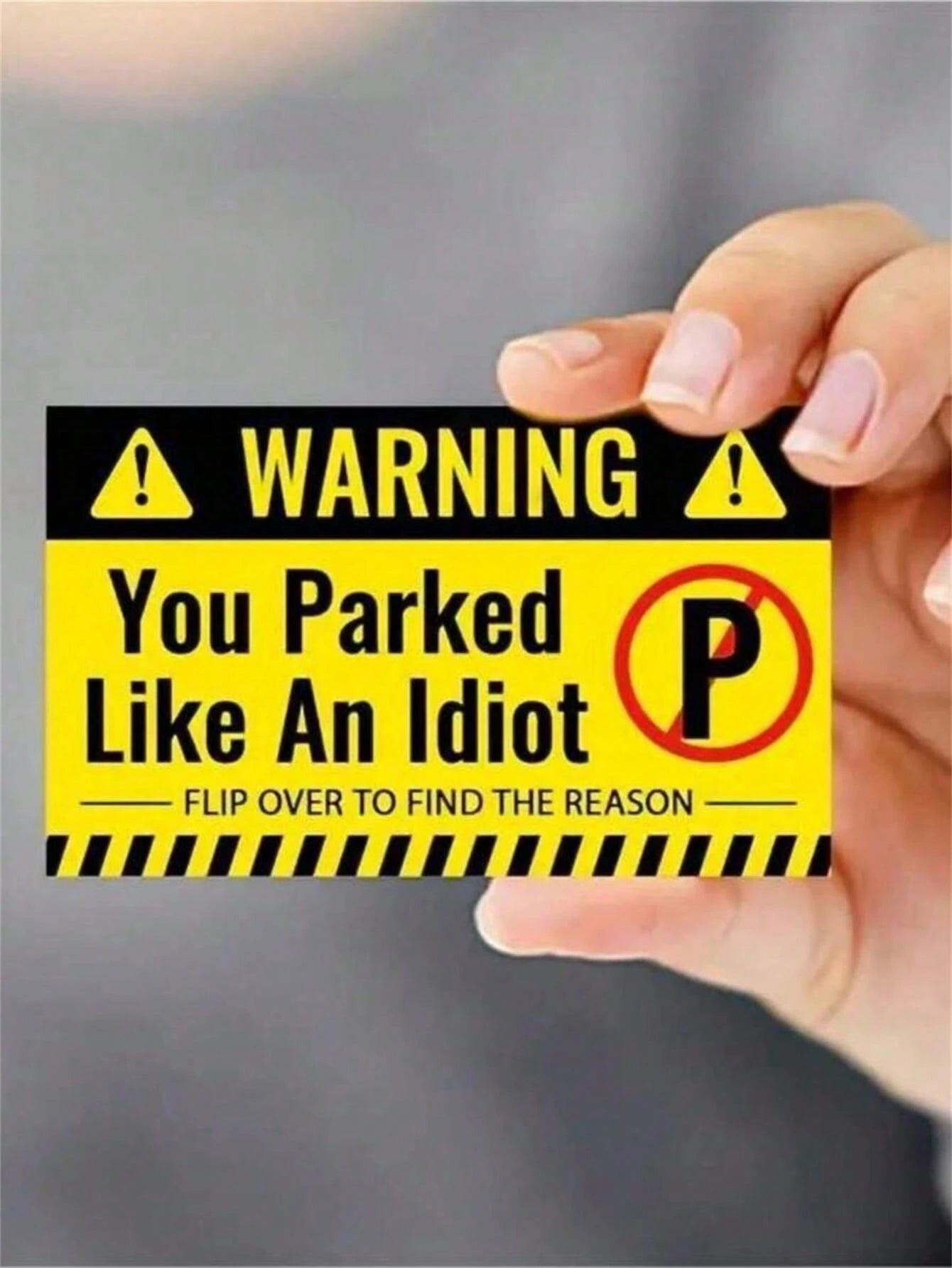 10/30/50pcs Humorous Offensive Non-Adhesive Bad Parking Cards, Tucked Behind Windshield Wipers, Reminding To Learn Parking