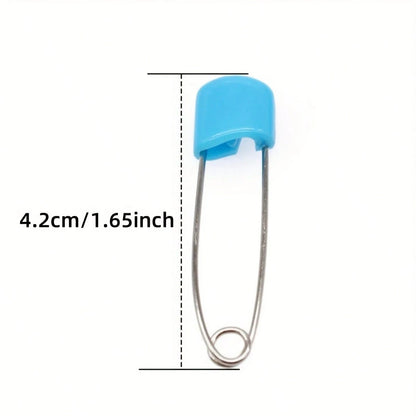 10/60 Colorful Cute Plastic Pins, Stainless Steel Pins, Cartoon Pins, Small Safety Pins, Anti-Rebound Safety Pins, Tag Pins, Used For Securing Bibs And Diapers, Decorative Accessories For Gifts And Or
