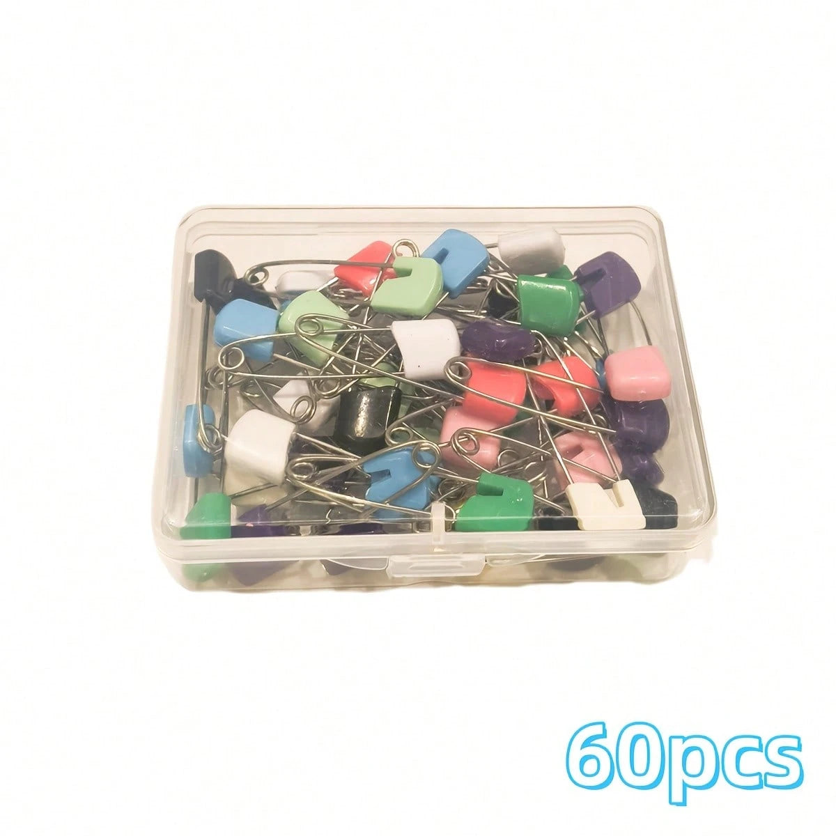 10/60 Colorful Cute Plastic Pins, Stainless Steel Pins, Cartoon Pins, Small Safety Pins, Anti-Rebound Safety Pins, Tag Pins, Used For Securing Bibs And Diapers, Decorative Accessories For Gifts And Or