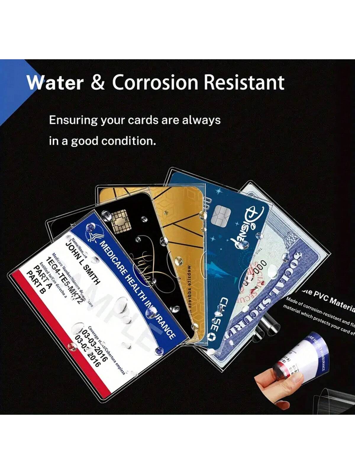 10 Packs Social Security Card Protector Sleeves- Waterproof 31 Mil Soft Clear Card Sleeves For SSN Card Medicare Card And Card Protection Gifts For Card Holder Wallet Business Card Holder Credit Card