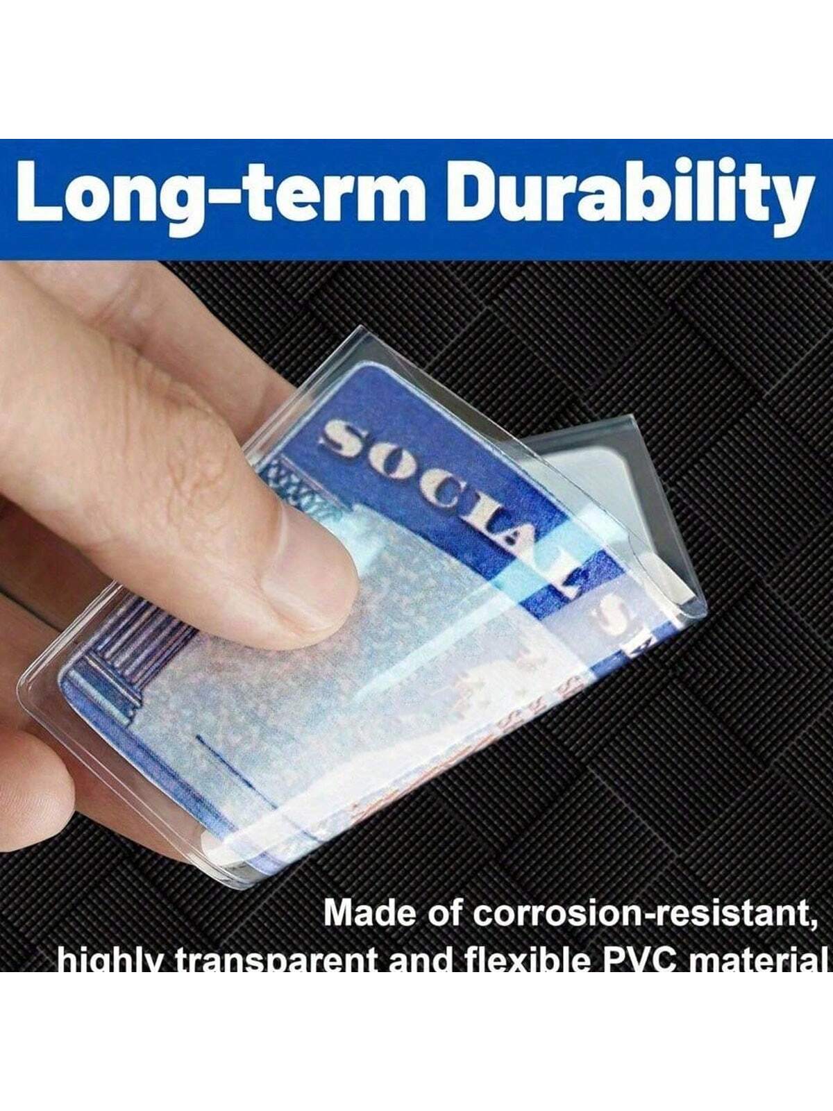 10 Packs Social Security Card Protector Sleeves- Waterproof 31 Mil Soft Clear Card Sleeves For SSN Card Medicare Card And Card Protection Gifts For Card Holder Wallet Business Card Holder Credit Card