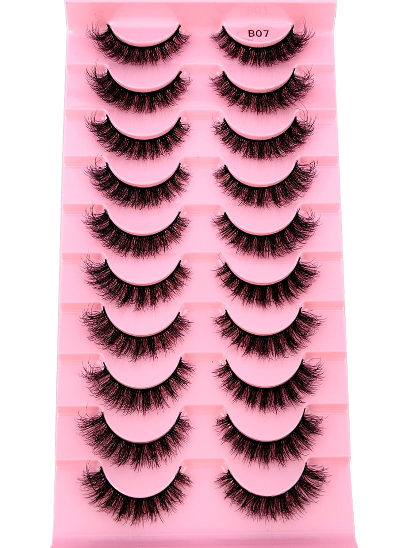 10 Pairs Natural False Eyelashes 3D Faux Mink Lashes Extension Lashes, Beauty