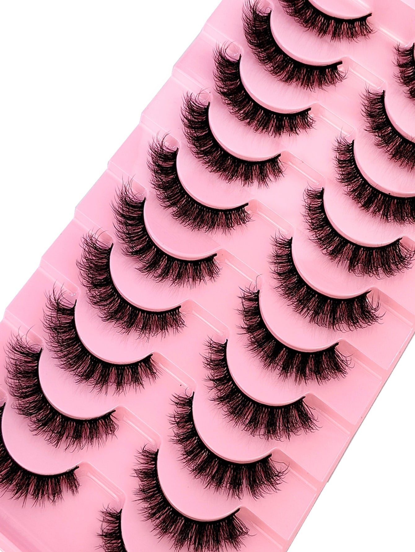 10 Pairs Natural False Eyelashes 3D Faux Mink Lashes Extension Lashes, Beauty