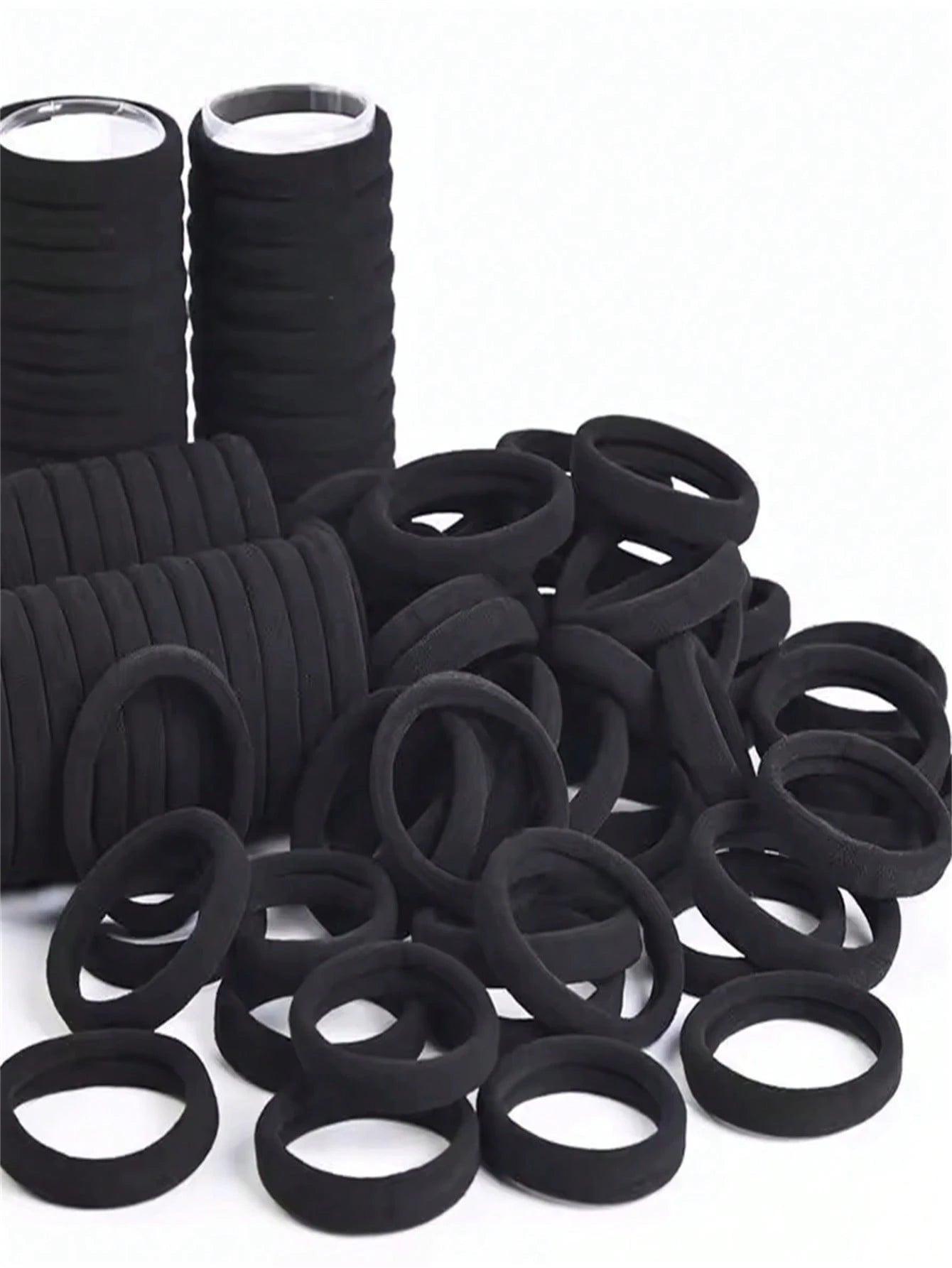 100/50/10pcs Minimalist High Elasticity All-Match Hair Bands, Women's Daily Hair Bands, Solid Color Versatile Hair Bands, Suitable For Ponytails, Sports, Yoga And Home Use