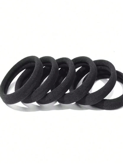 100/50/10pcs Minimalist High Elasticity All-Match Hair Bands, Women's Daily Hair Bands, Solid Color Versatile Hair Bands, Suitable For Ponytails, Sports, Yoga And Home Use