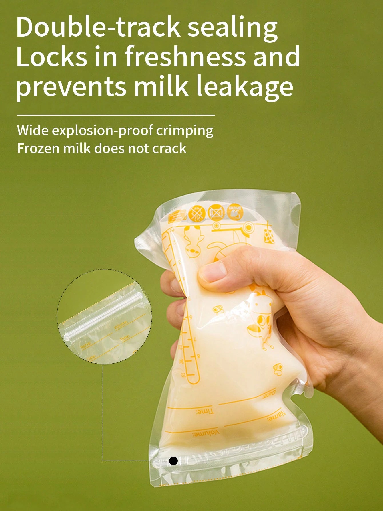 100pcs 8oz Breastmilk Storage Bags, Spill-Proof Flat Breastfeeding Milk Bags, Disposable Milk Storage Bags For Food & Snack Storage