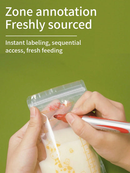 100pcs 8oz Breastmilk Storage Bags, Spill-Proof Flat Breastfeeding Milk Bags, Disposable Milk Storage Bags For Food & Snack Storage