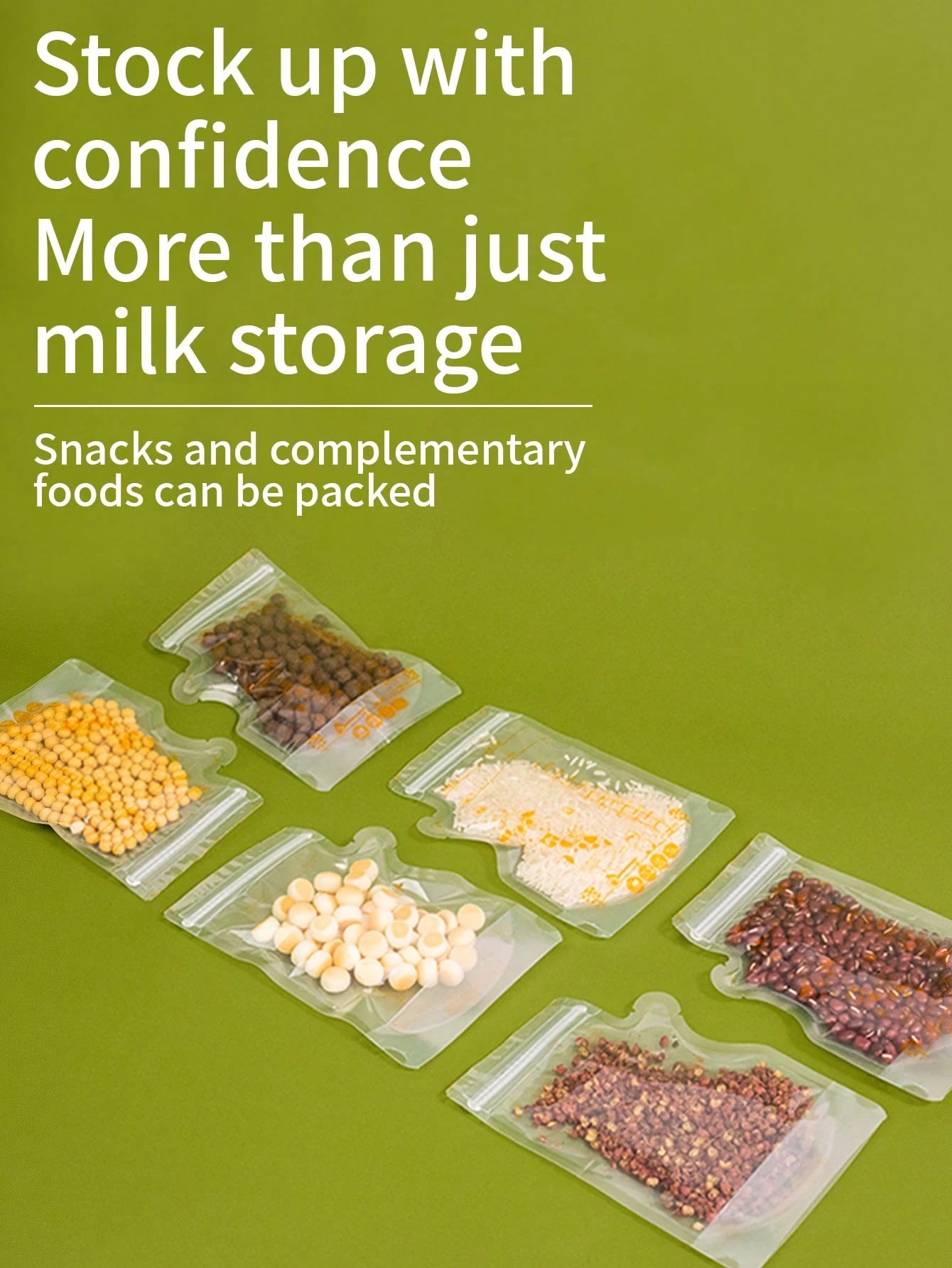 100pcs 8oz Breastmilk Storage Bags, Spill-Proof Flat Breastfeeding Milk Bags, Disposable Milk Storage Bags For Food & Snack Storage