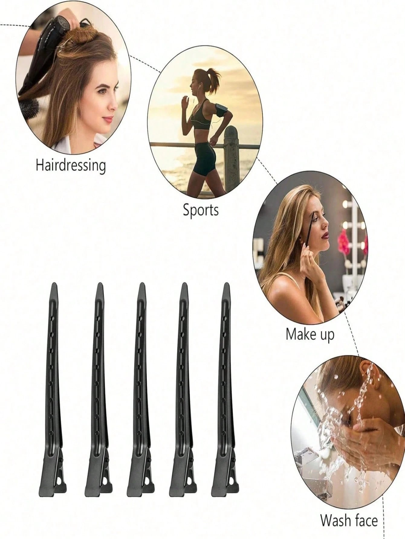100pcs 9CM Fluffy Hair Root Clips, Designed For Hair Salons, High Quality. DIY Hair Styling Tool, Easily Create Fluffy Hair Roots, Add Volume And Layering, Perfect Choice For Hair Styling