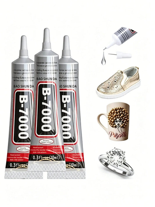10ml B7000 Adhesive, Jewelry Glue For Headband, Brooch, Jewelry Setting, Diamond, Earrings, Pendant DIY Crafts, Super Strong Bonding Agent