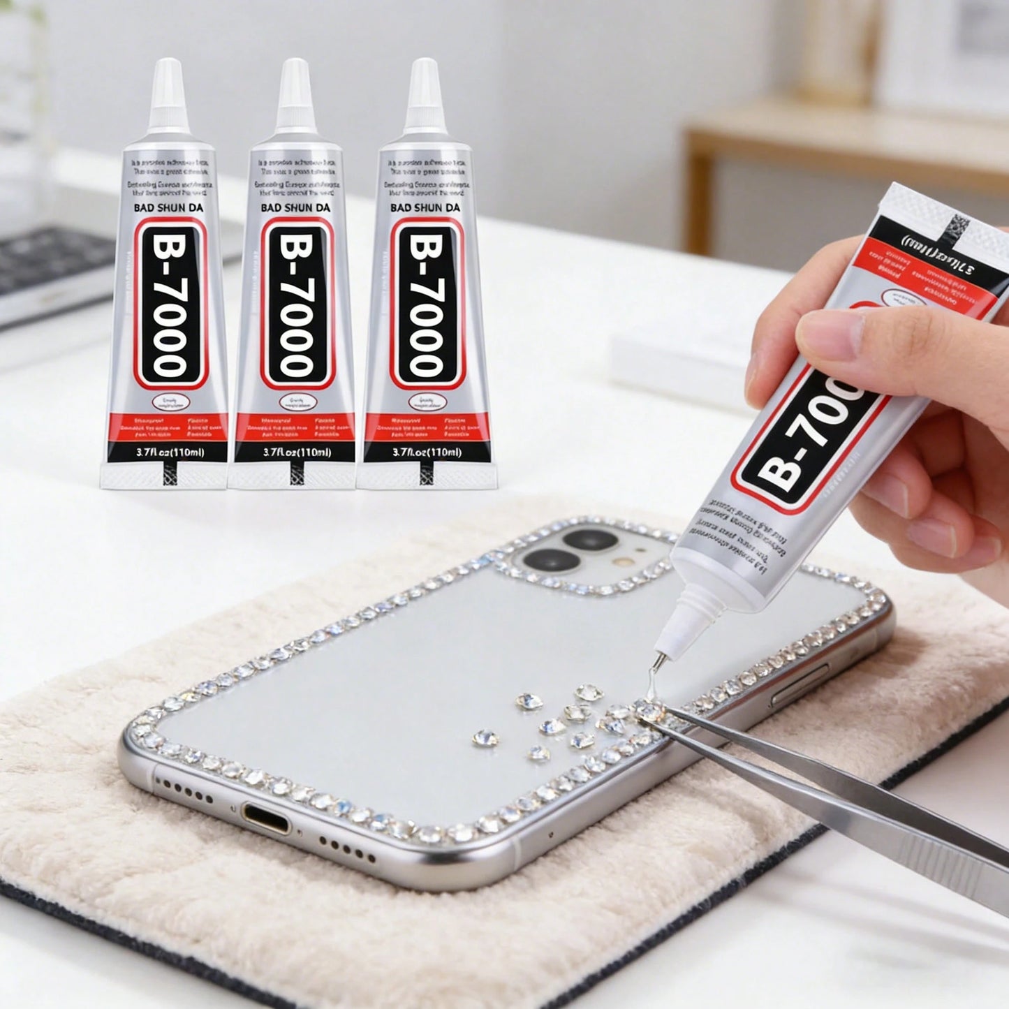 10ml B7000 Adhesive, Jewelry Glue For Headband, Brooch, Jewelry Setting, Diamond, Earrings, Pendant DIY Crafts, Super Strong Bonding Agent