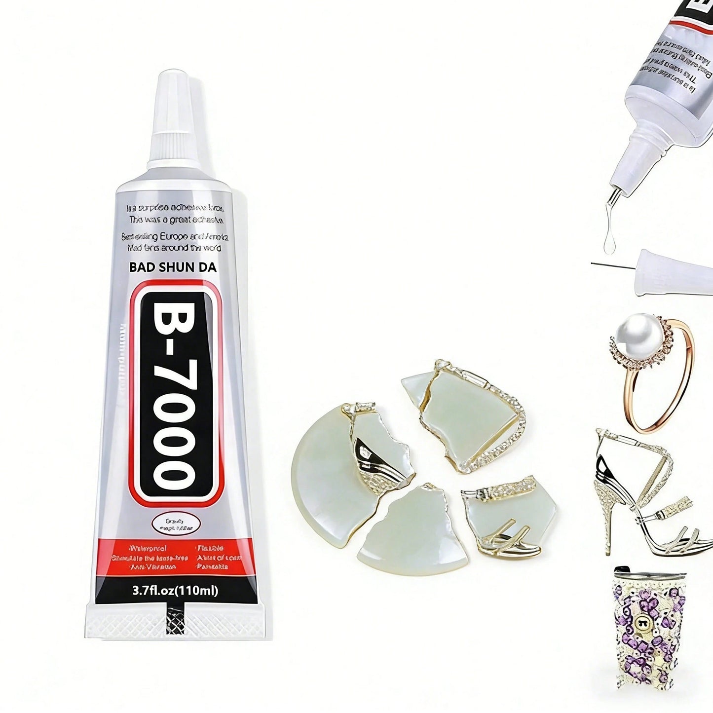 10ml B7000 Adhesive, Jewelry Glue For Headband, Brooch, Jewelry Setting, Diamond, Earrings, Pendant DIY Crafts, Super Strong Bonding Agent