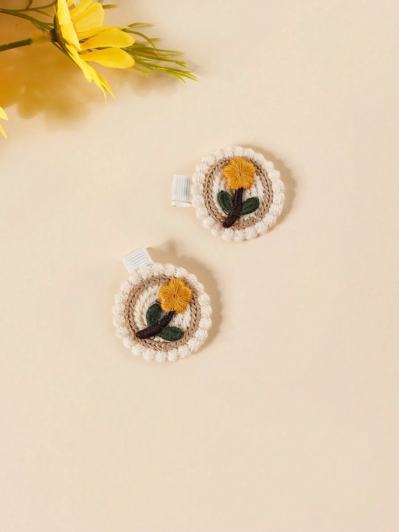 10pcs Cute Strawberry Cherry Sunflower Princess Hair Clips For Baby Girl Toddler Girls Side Hair Accessories