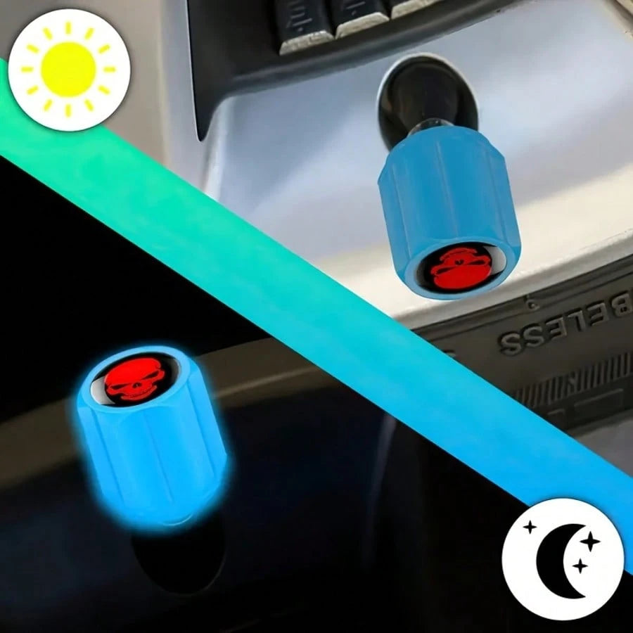 10pcs Illuminated Tire Valve Caps To Prevent Flat Tires, Suitable For Cars, Motorcycles, Bicycles And Trucks, Providing A Stylish Look. Suitable For Most Cars/SUV, And Other Vehicles.