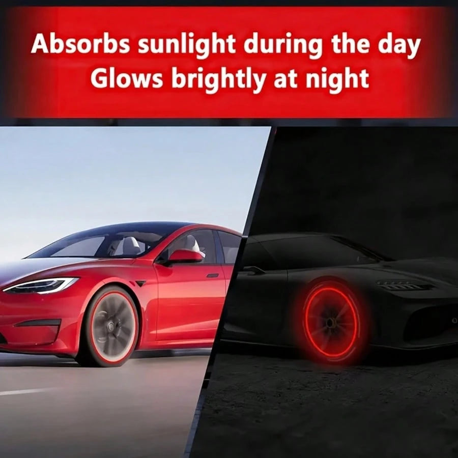 10pcs Illuminated Tire Valve Caps To Prevent Flat Tires, Suitable For Cars, Motorcycles, Bicycles And Trucks, Providing A Stylish Look. Suitable For Most Cars/SUV, And Other Vehicles.