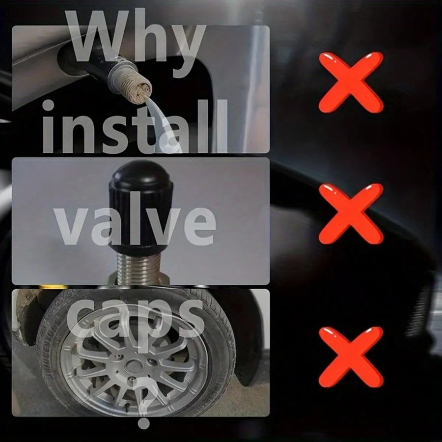 10pcs Illuminated Tire Valve Caps To Prevent Flat Tires, Suitable For Cars, Motorcycles, Bicycles And Trucks, Providing A Stylish Look. Suitable For Most Cars/SUV, And Other Vehicles.