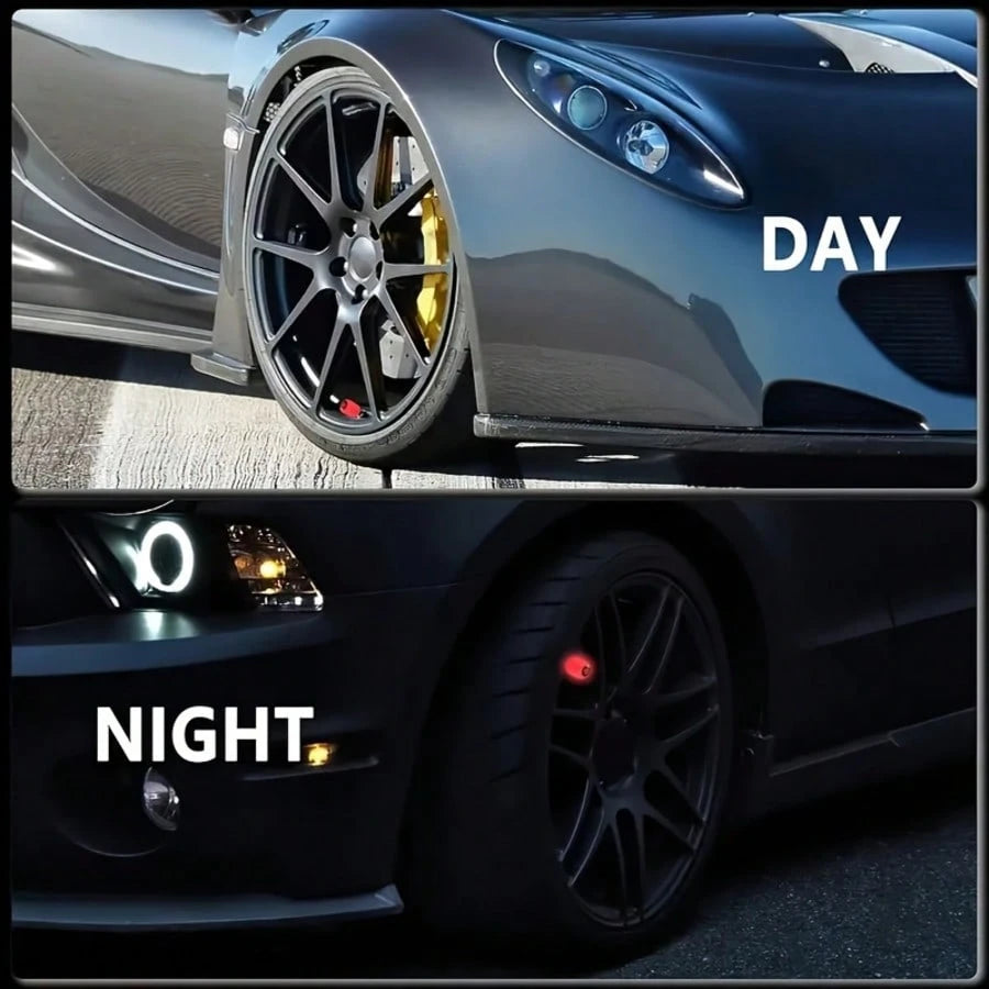 10pcs Illuminated Tire Valve Caps To Prevent Flat Tires, Suitable For Cars, Motorcycles, Bicycles And Trucks, Providing A Stylish Look. Suitable For Most Cars/SUV, And Other Vehicles.