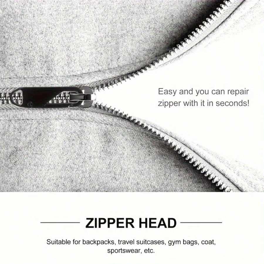 10pcs Multi-Purpose Zipper Pulls Replacement- Suitable For Luggage, Jackets Etc.- Easy To Install,- 1.5 Inch X 0.5 Inch- Various Colors Available