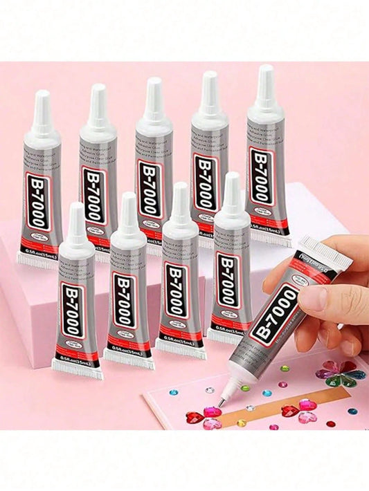 110ml Transparent B7000 Glue, Clear Flexible Waterproof Multi-Purpose Adhesive, Suitable For Phone Screen Repair, Rhinestones, Jewelry Making, Clothing, Shoes, Bags, Resin Crafts, Acrylic Decor, Minia