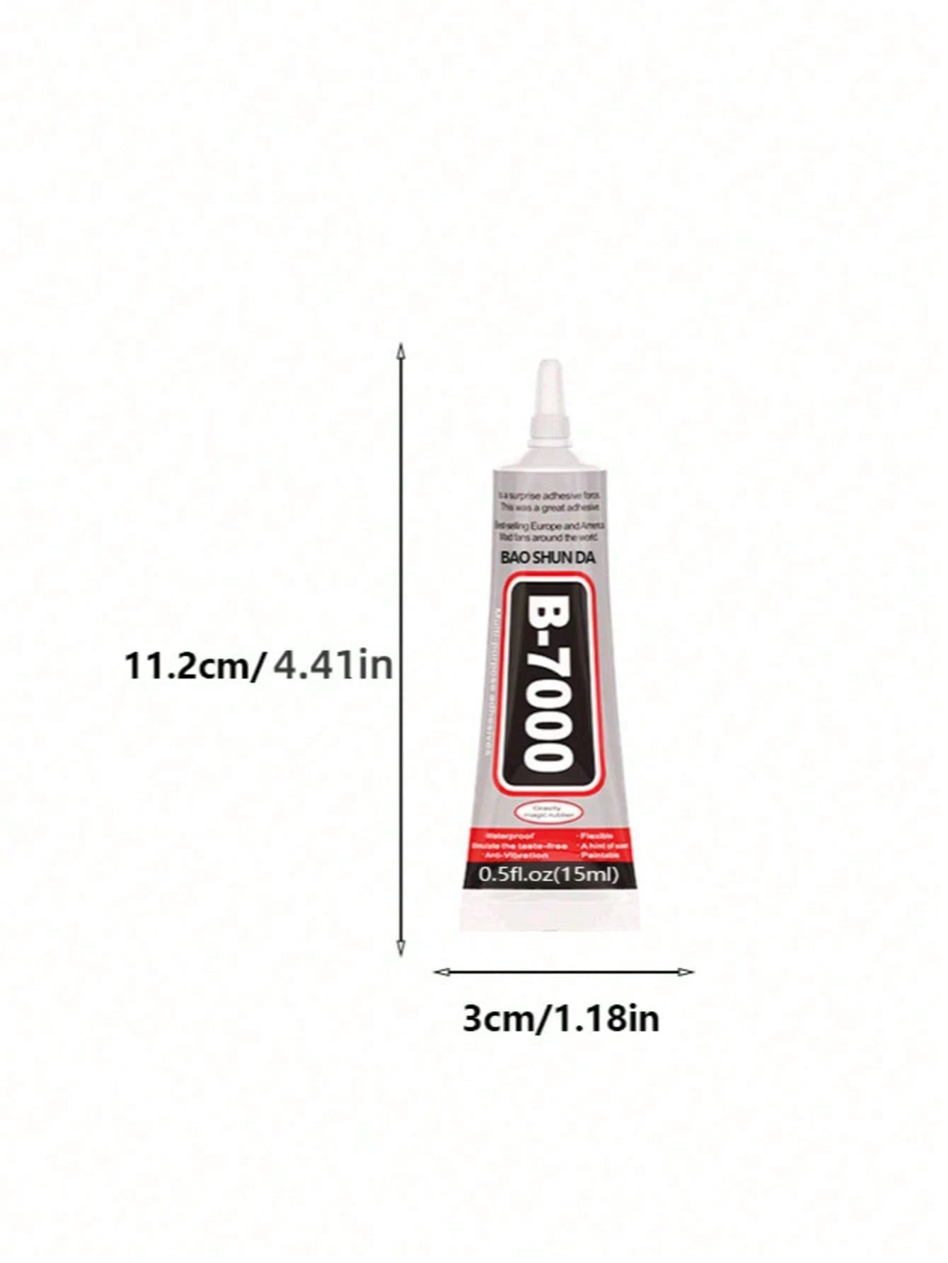 110ml Transparent B7000 Glue, Clear Flexible Waterproof Multi-Purpose Adhesive, Suitable For Phone Screen Repair, Rhinestones, Jewelry Making, Clothing, Shoes, Bags, Resin Crafts, Acrylic Decor, Minia