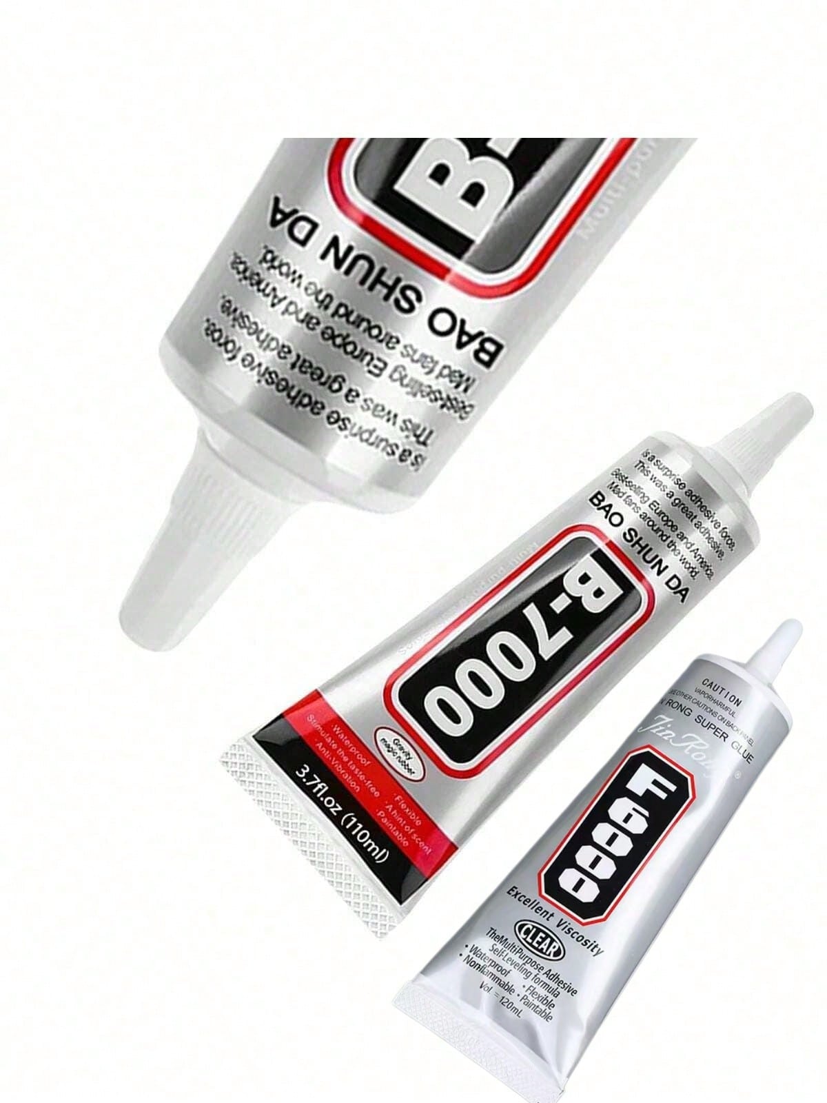 110ml Transparent B7000 Glue, Clear Flexible Waterproof Multi-Purpose Adhesive, Suitable For Phone Screen Repair, Rhinestones, Jewelry Making, Clothing, Shoes, Bags, Resin Crafts, Acrylic Decor, Minia