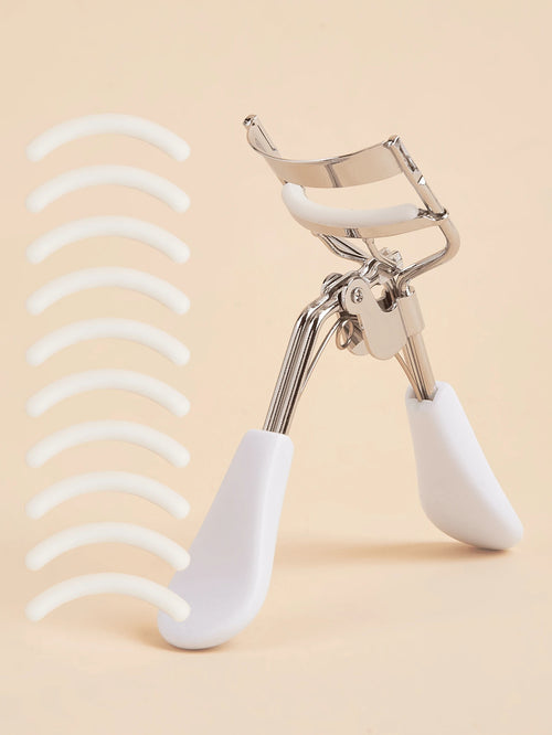 11pcs/5pcs/1pc Professional Eyelash Curler + Replacement Rubber Pads Set, Long-Lasting Use, Longer And Fuller Lashes- Easy To Use And For Eyes, Eyelash Curler, Easy Styling Without Pinching Skin, Pro