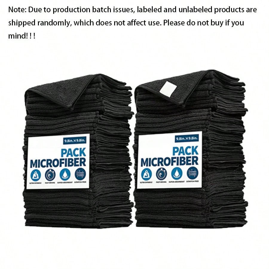 12pcs/4pcs/1pc Microfiber Towels, Black Cleaning Cloths, Thickened Dish Cloths, Kitchen Dish Towels, Pot And Pan Cleaning Cloths, Towel Cleaning Tools, Kitchen, Bathroom, Home, Hotel, Restaurant Clean