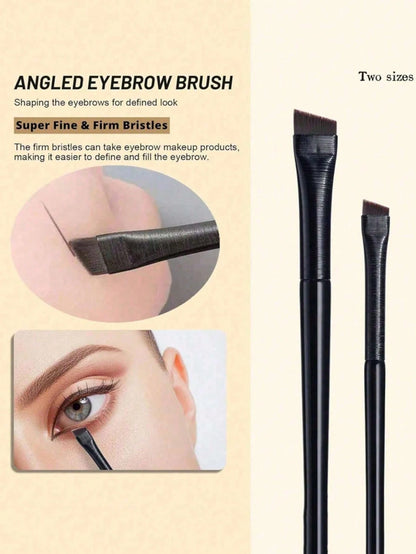 14pcs Precise Eye Makeup Brush Set, Including Angled Eyeliner Brush, Ultra-Fine Eyeliner Brush And Eyebrow Brush, Suitable For Eyebrows, Eyeliner And Eyeshadow, Easily Create Charming Eye Makeup. Made