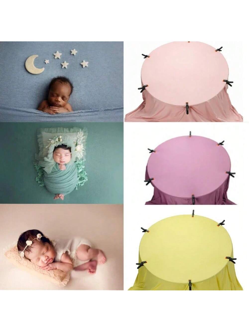 150X170cm Newborn Photography Props Backdrop Wrap Set Soft Fabrics Shoot Studio Accessories Baby Posing Frame Blankets Stretch Wraps Baby Shower Family Decorations Gifts Baby Shower Easter Gift Things