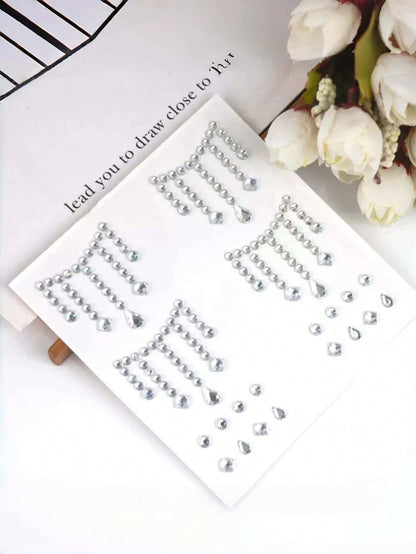165/180pcs No-Piercing Lip Rings, Self-Adhesive Waterproof Reusable Fake Lip Rings, Eyebrow Nose Studs, Body Navel Jewelry Accessories, Suitable For Carnival/Mardi Gras/Costume Party