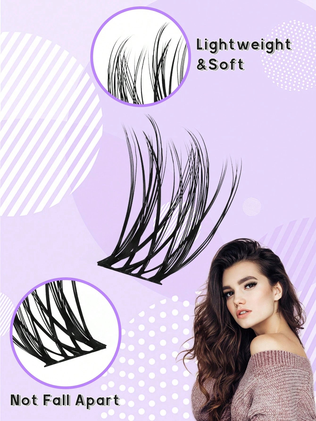 168PCS C Curl 9-16 MM Natural Lash Clusters Wispy Eyelash Clusters Cluster Eyelash Extensions Natural Lash Extension Soft Comfortable Cluster Lashes For Everyday Wear