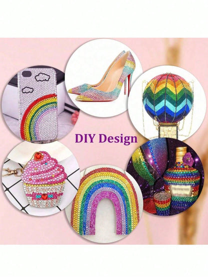 18,000pcs 3mm Flat Back Rhinestones, 24 Colors Resin Gems, Decorative Tool Kit Includes 3 Tubes 9ml B7000 Jewelry Glue And Tweezers, Suitable For DIY Crafts, Clothing, Shoes, Phone Cases, Cups, Shoes,