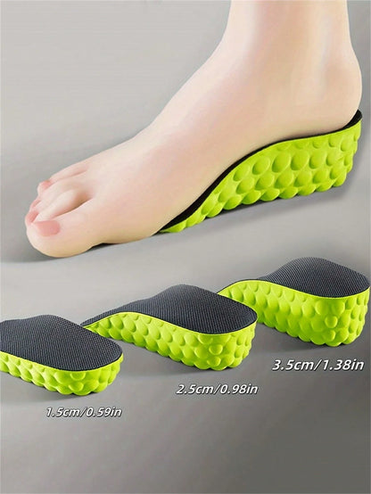 1pair Unisex Invisible Comfortable Non-Fatiguing Insole, High-Elastic Shock-Absorbing 3/4 Insole For Sports Shoes, Casual Shoes, Low-Top Sneakers, High-Top Boots For Women Men Sneakers Shoes, Casual S