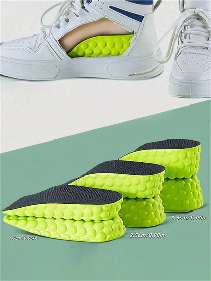 1pair Unisex Invisible Comfortable Non-Fatiguing Insole, High-Elastic Shock-Absorbing 3/4 Insole For Sports Shoes, Casual Shoes, Low-Top Sneakers, High-Top Boots For Women Men Sneakers Shoes, Casual S
