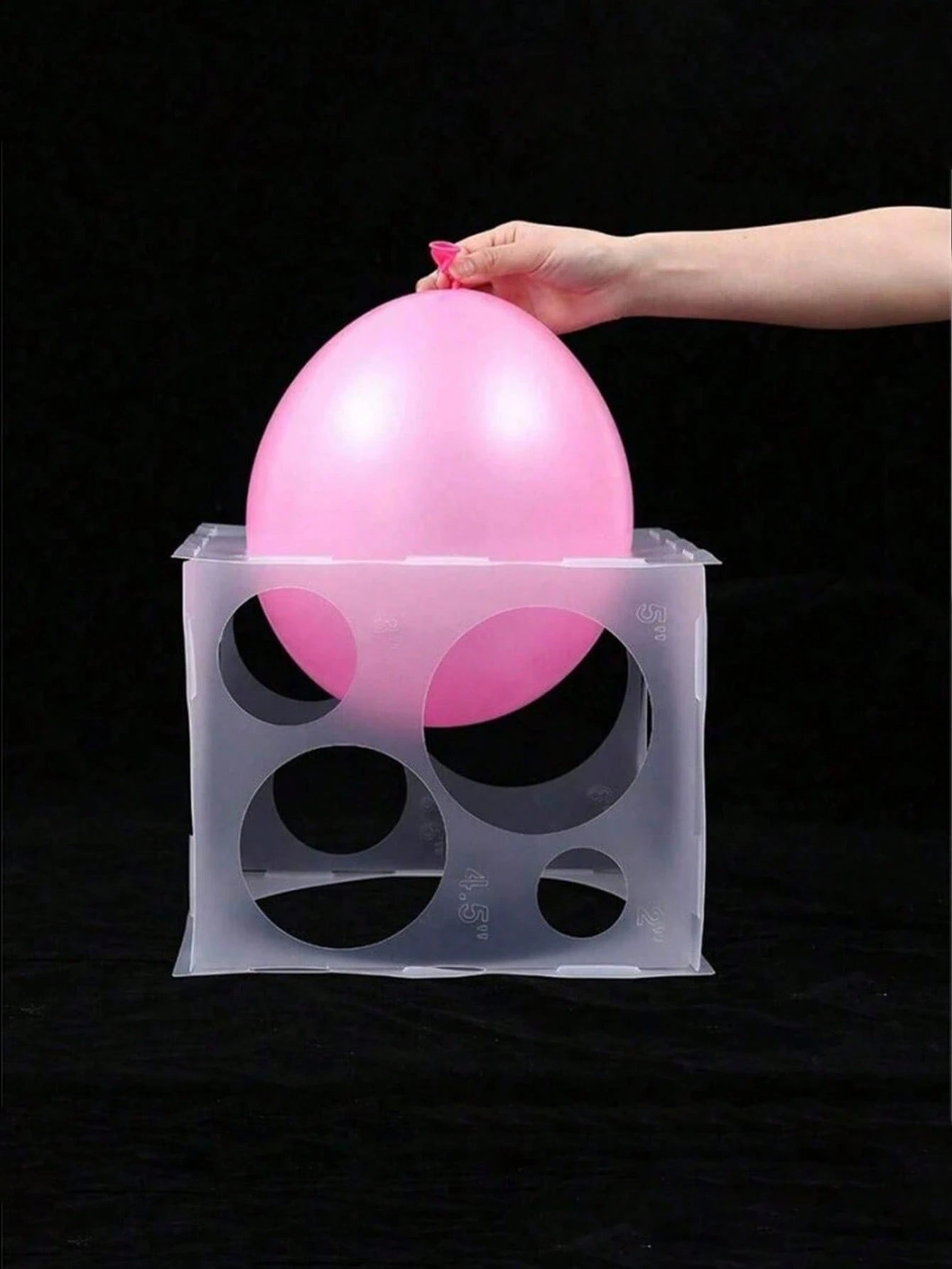 1pc 11-Hole Balloon Sizer Measurer, Foldable Balloon Decoration Measuring Tool, Suitable For Balloon Arches, Balloon Columns, Photo Balloons, Party Balloons, Birthday Balloons, Birthday Decorations, B
