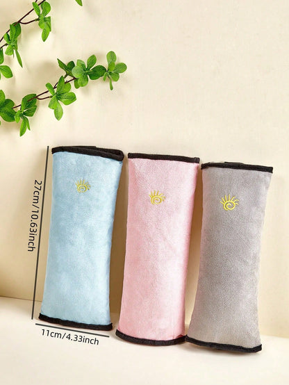 1pc/2pcs Optional Color Car Shoulder Strap Cover Adjustable Fixer Baby Simple Seat Shoulder Strap Cover