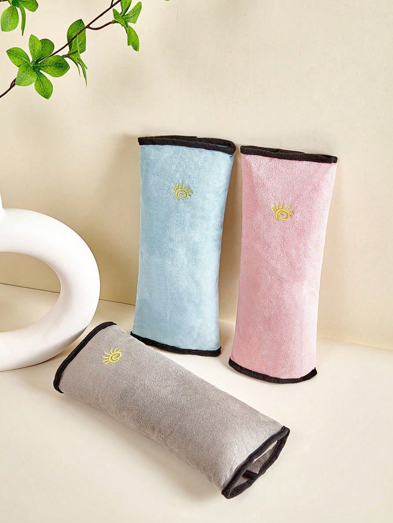 1pc/2pcs Optional Color Car Shoulder Strap Cover Adjustable Fixer Baby Simple Seat Shoulder Strap Cover