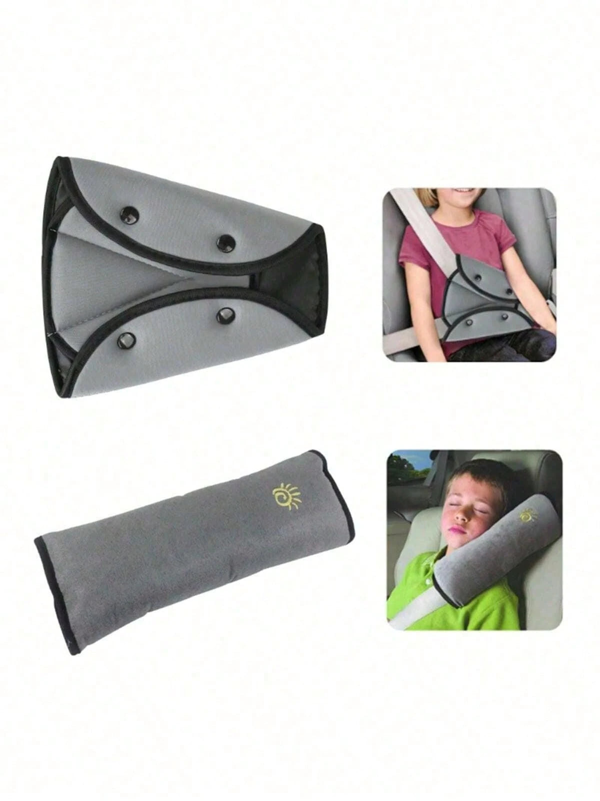 1pc/2pcs Optional Color Car Shoulder Strap Cover Adjustable Fixer Baby Simple Seat Shoulder Strap Cover