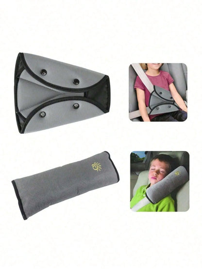 1pc/2pcs Optional Color Car Shoulder Strap Cover Adjustable Fixer Baby Simple Seat Shoulder Strap Cover