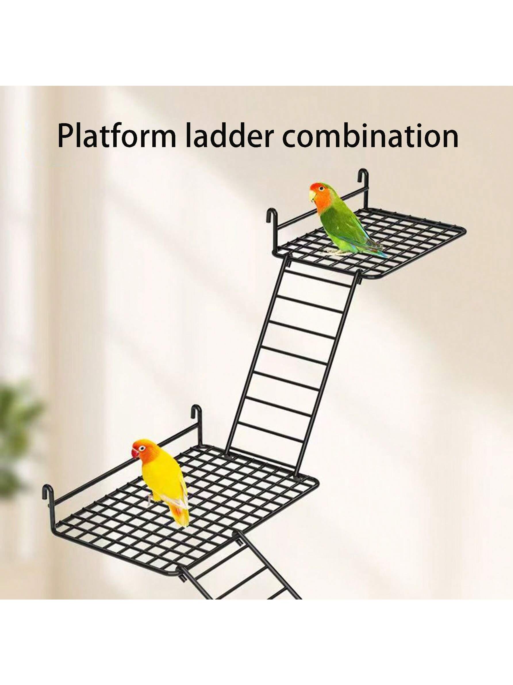 1pc/2pcs Parrot Station Network Interactive Platform Rest Platform Platform Ladder Combination Toy Station Net Piece