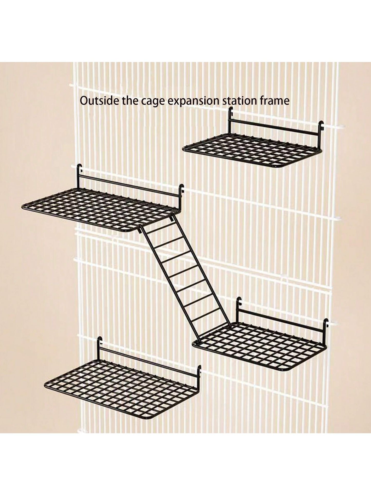 1pc/2pcs Parrot Station Network Interactive Platform Rest Platform Platform Ladder Combination Toy Station Net Piece