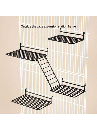 1pc/2pcs Parrot Station Network Interactive Platform Rest Platform Platform Ladder Combination Toy Station Net Piece