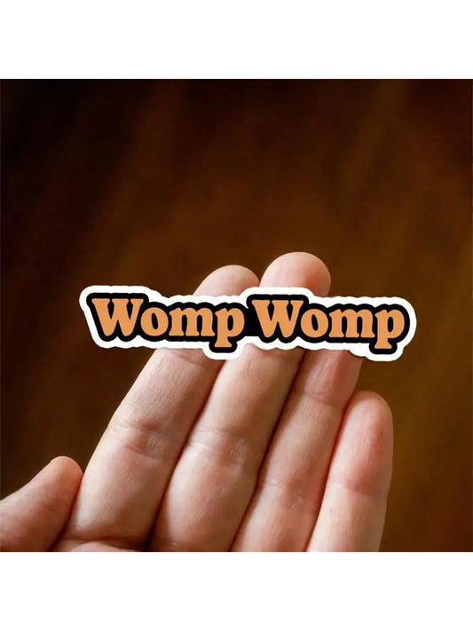 1pc 3-Inch Removable Outdoor Waterproof Vinyl Creative Gift Internet Culture Satire Sticker, Includes "Womp Womp" Sticker, "Internet Slang Sticker", "Internet Meme Sticker", "Funny Disappointment Stic